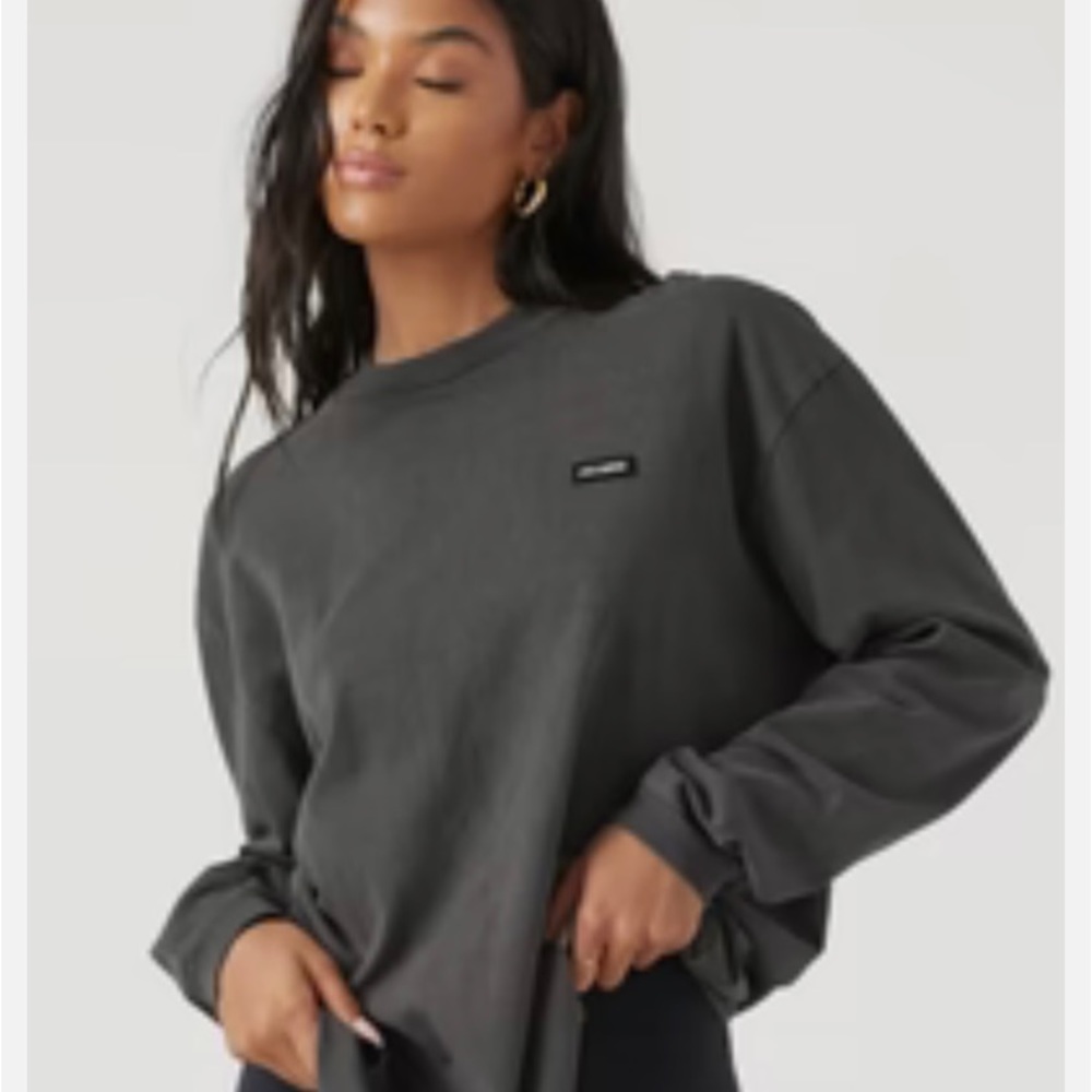 JOAH BROWN oversized crew long sleeve